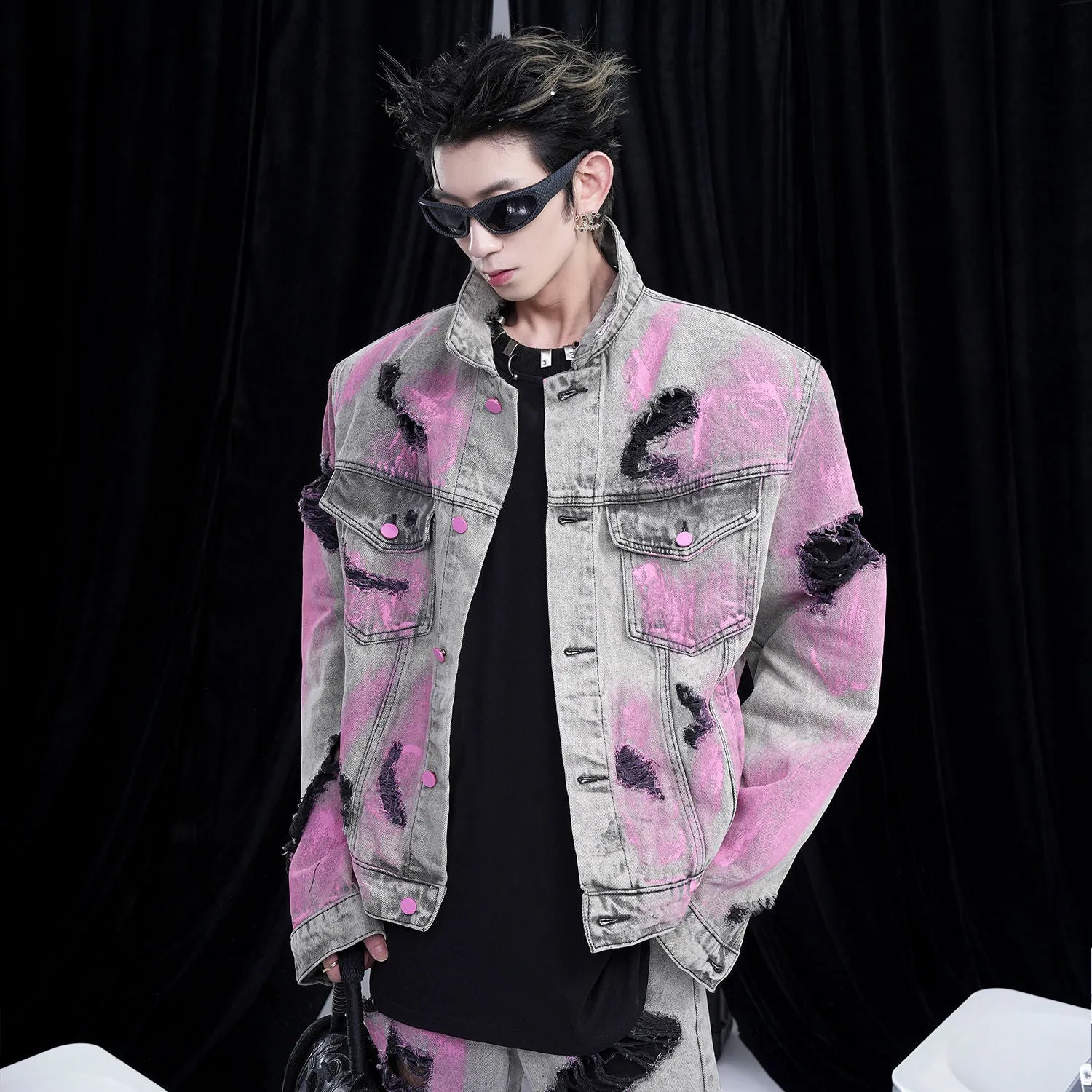 【24s July.】Graffiti Washed Jacket