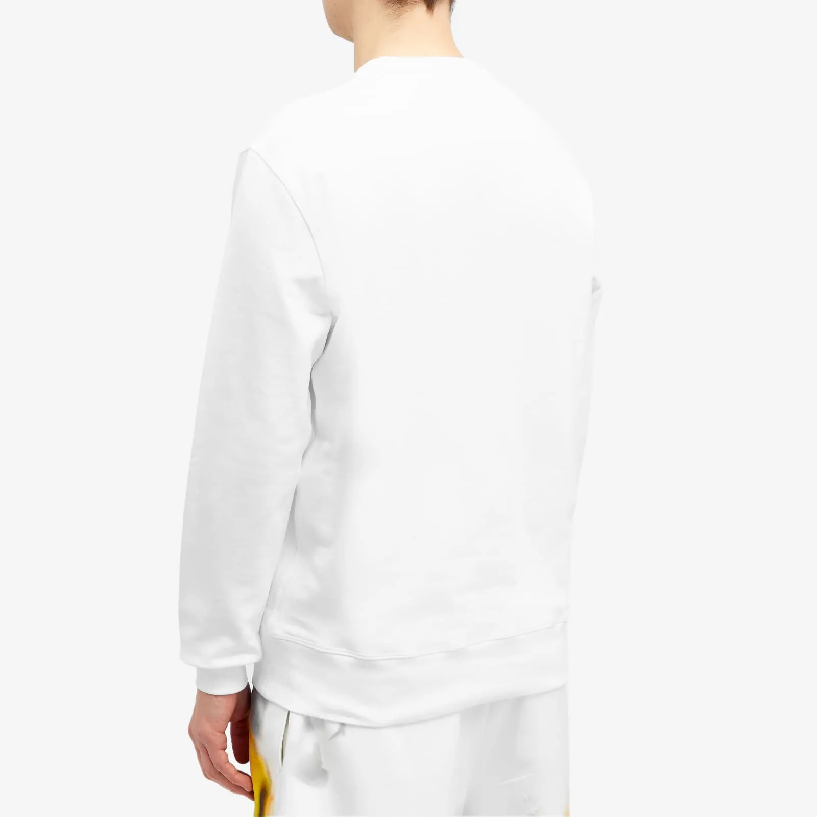 Alexander Mcqueen Graffiti Logo Sweatshirt, white and yellow