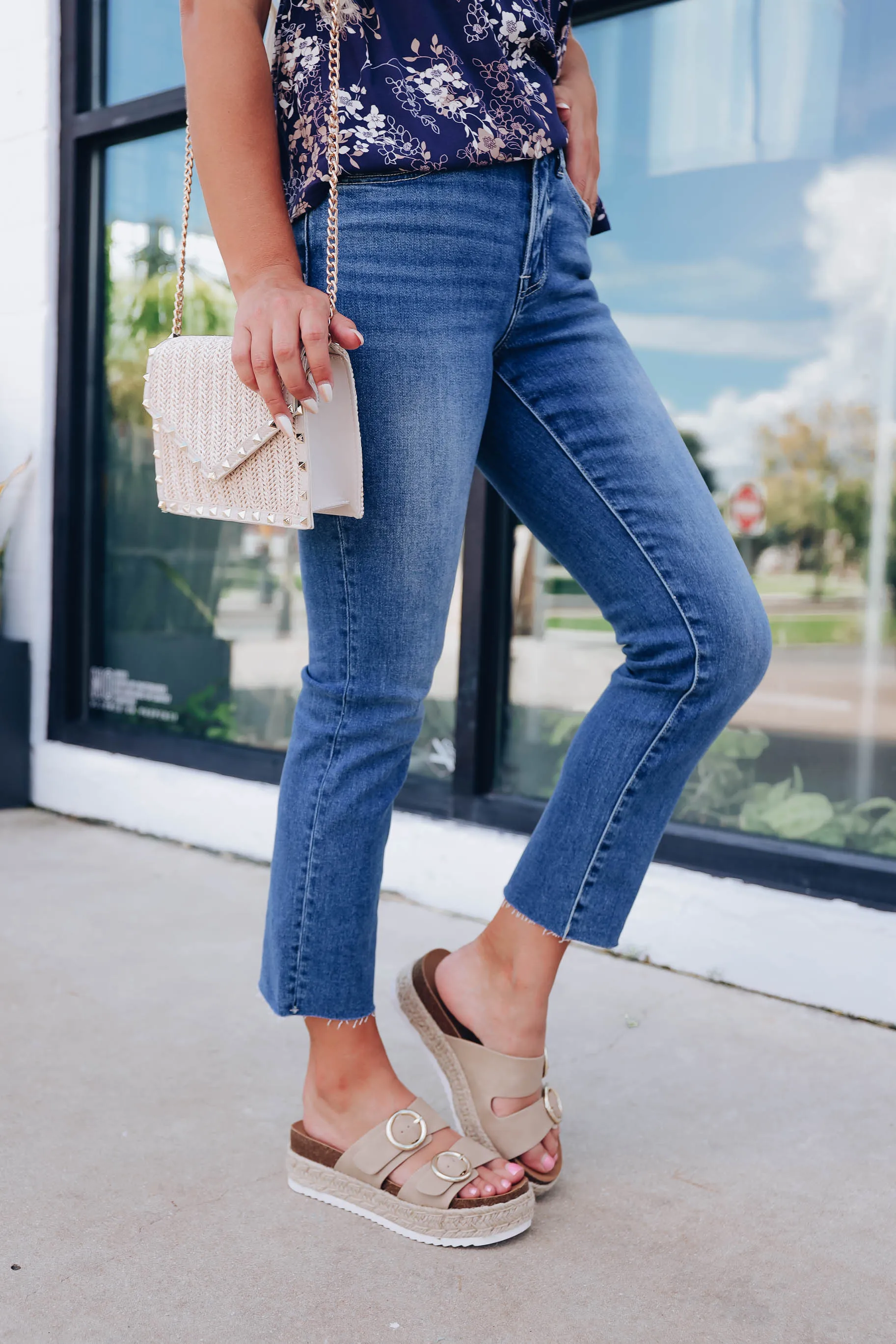 Amanda Crop Straight Leg Jeans