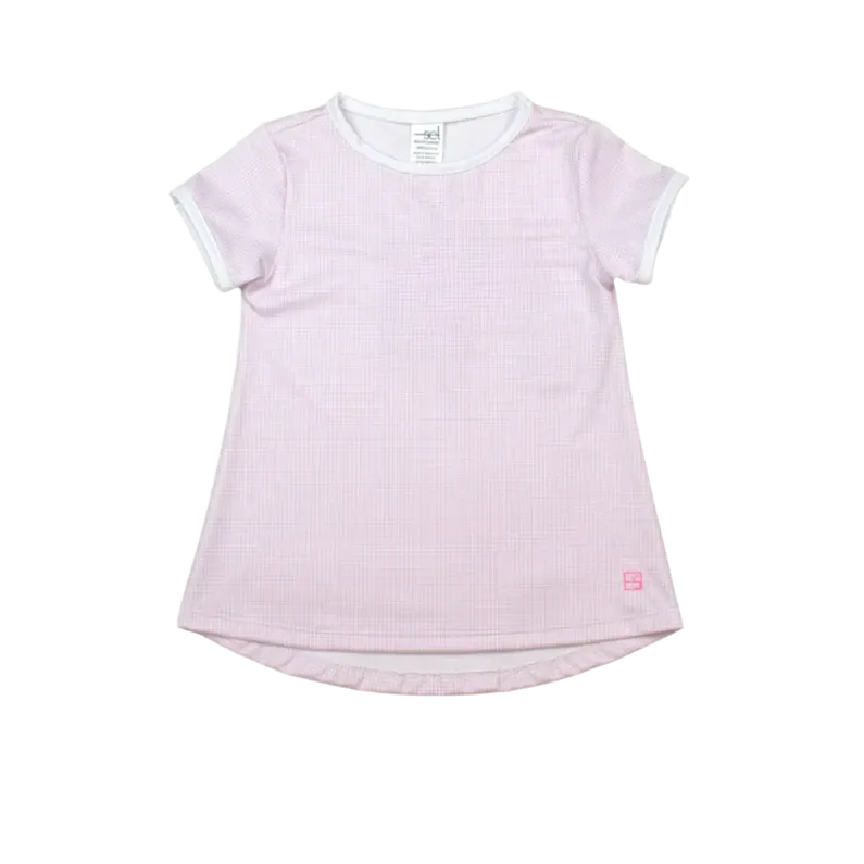 Bridget Basic T - Pink Mini Gingham