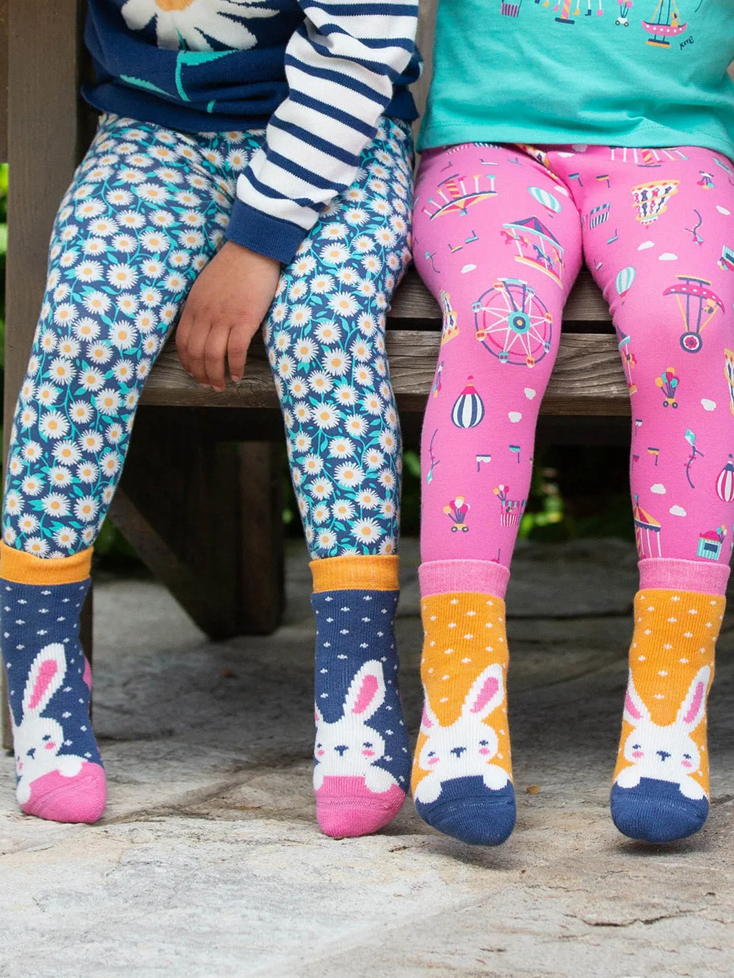 Bunny time grippy socks