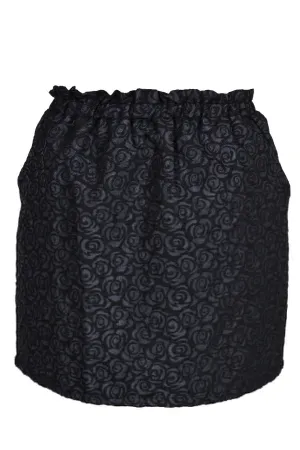 C BLOCK ROSALINE Black Jacquard Skirt