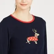 Christmas Reindeer Dog Top