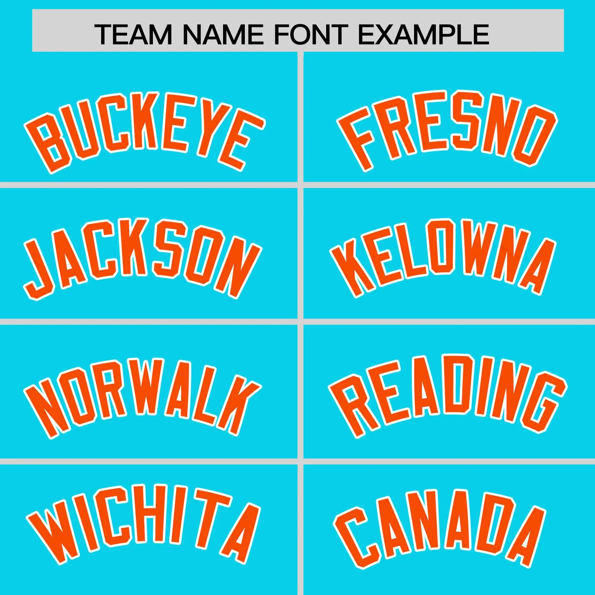 Custom Aqua Orange Personalized Phonetic Rhythm Authentic Baseball Jersey