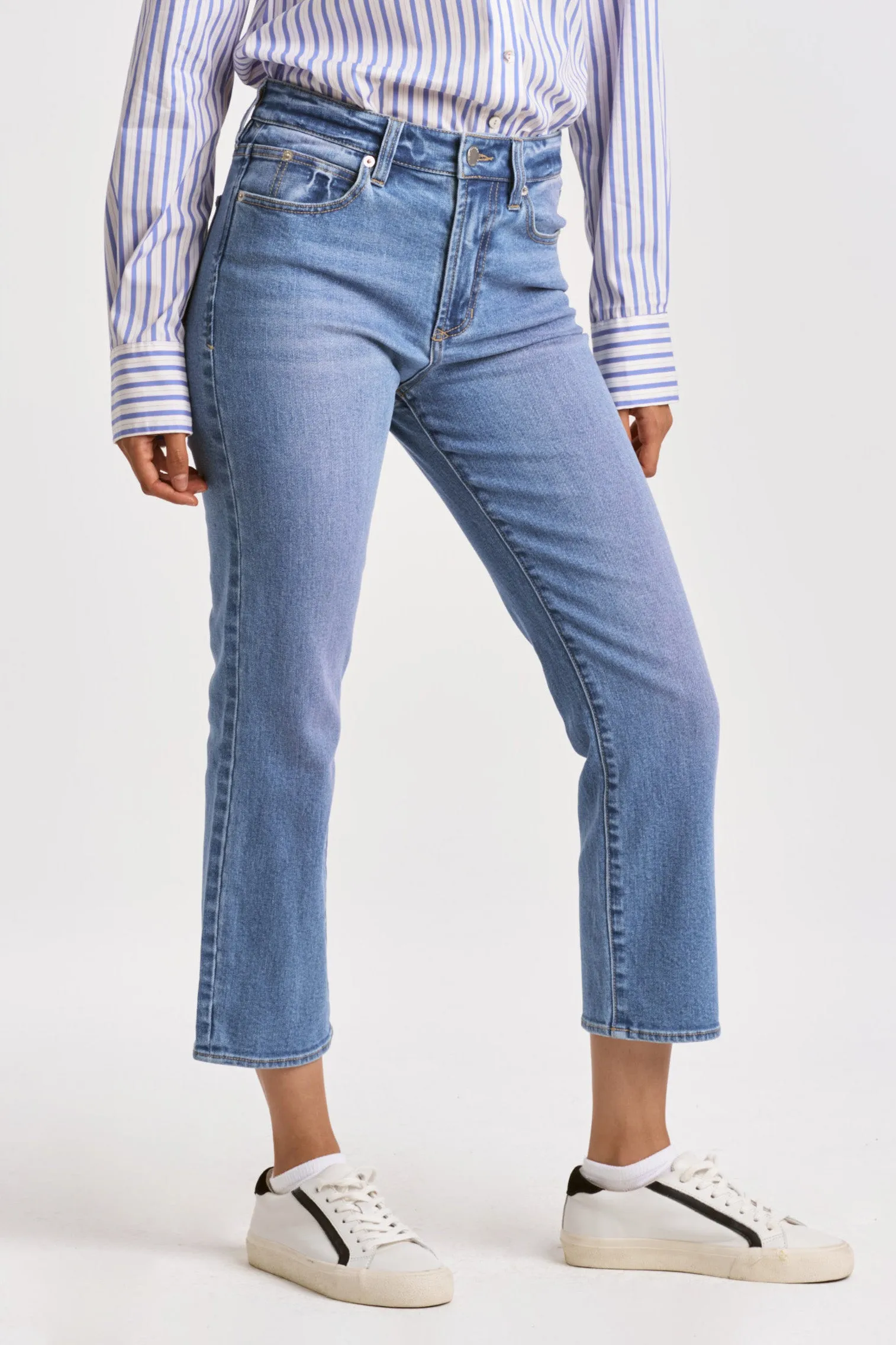 Dear John Frankie High Rise Cropped Straight Jeans