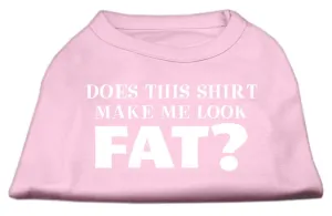 Does This Shirt Make Me Look Fat? Screen Printed Shirt Light Pink Med (12)