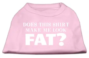 Does This Shirt Make Me Look Fat? Screen Printed Shirt Light Pink XXXL (20)