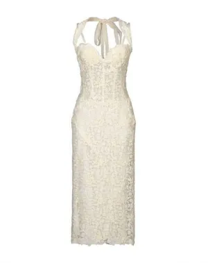 Ermanno Scervino Women Knee-length dress Ivory 10 UK