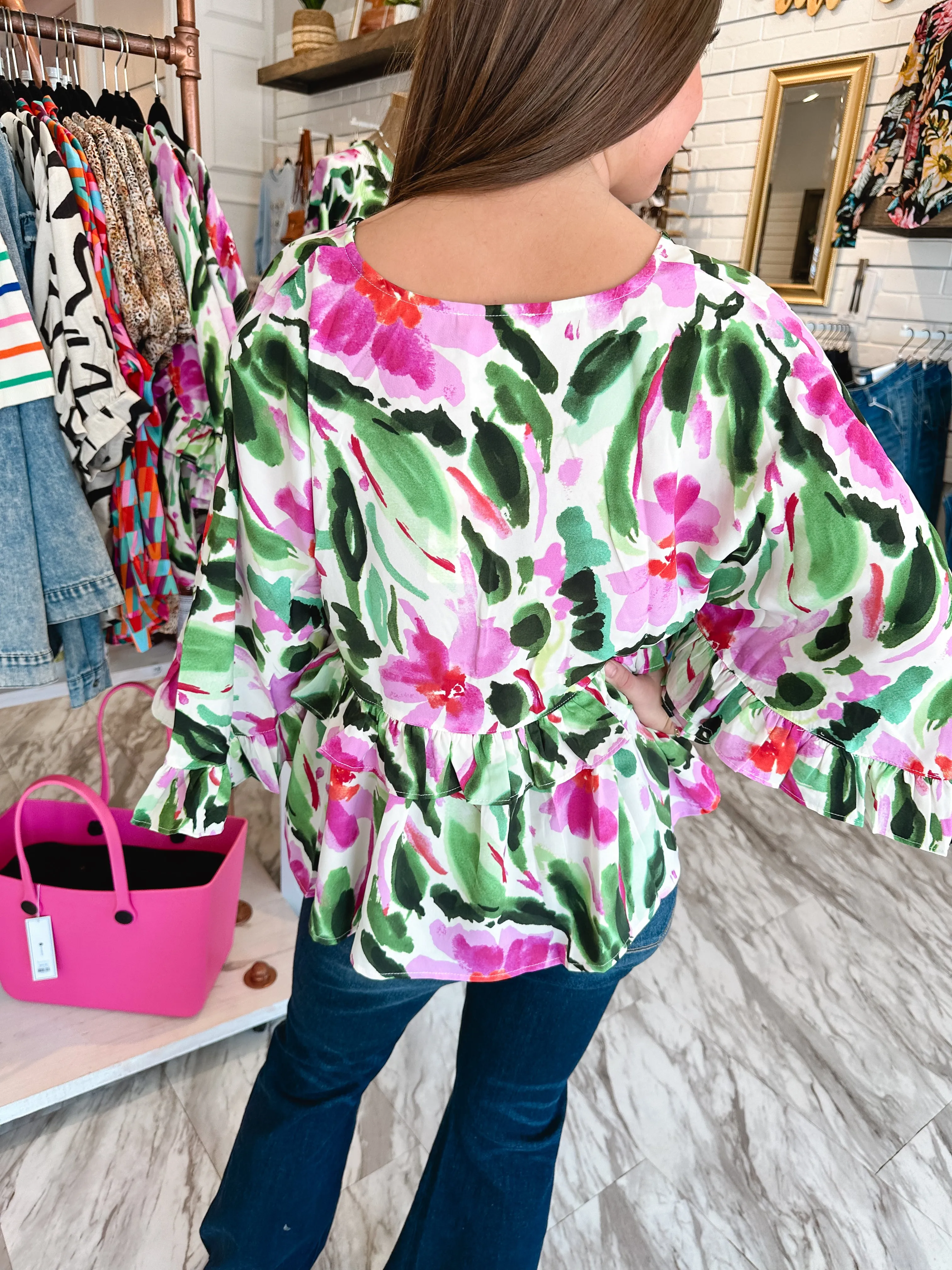 Everglades Floral Top