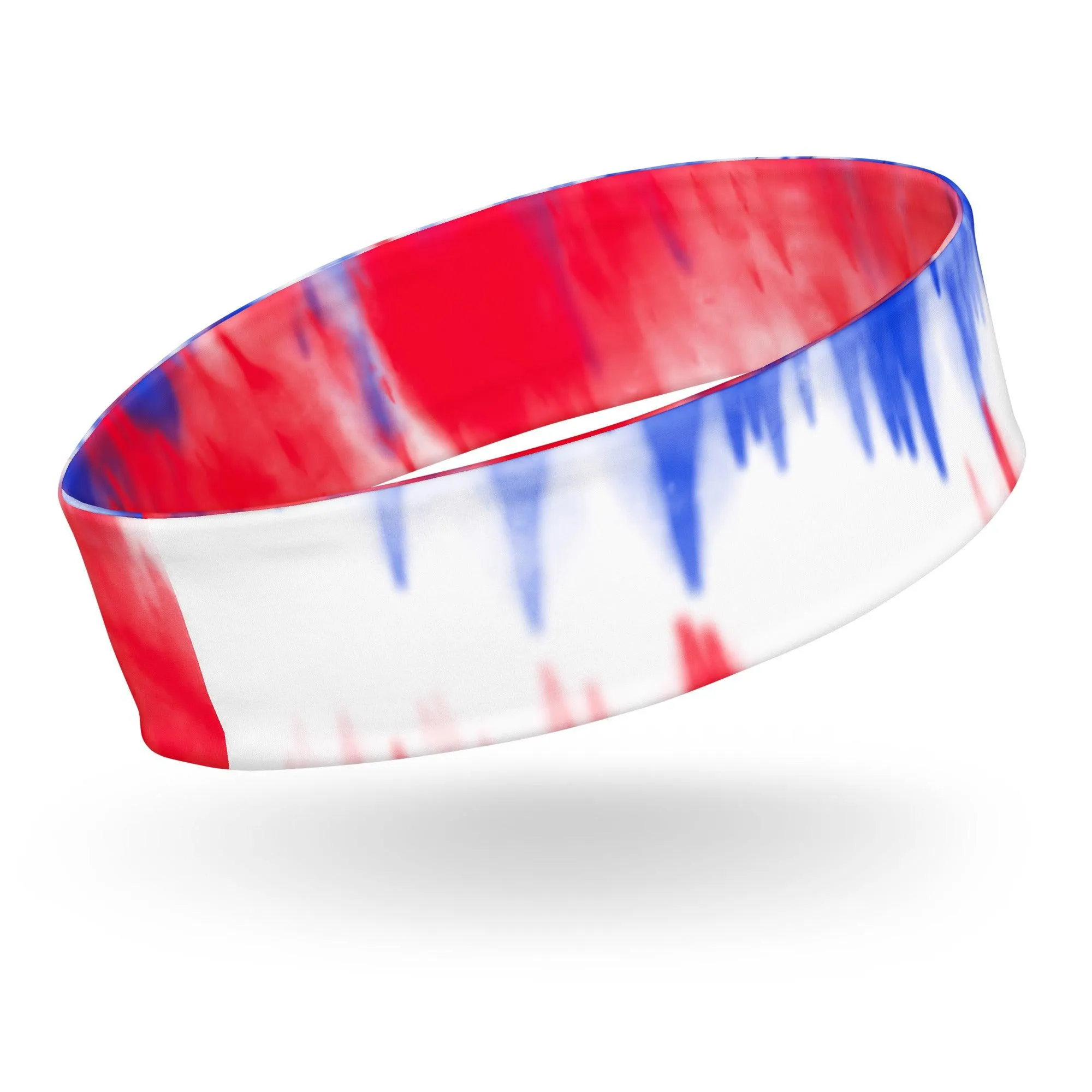 Father's Day Patriotic Tie Dye Superman Sports Headband