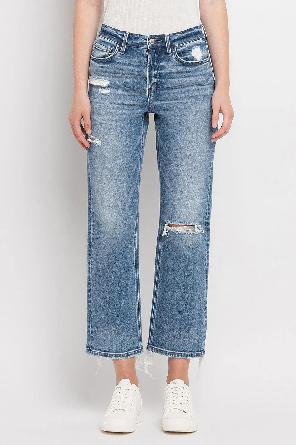 Feeling Your Best Crop Straight Leg Jeans