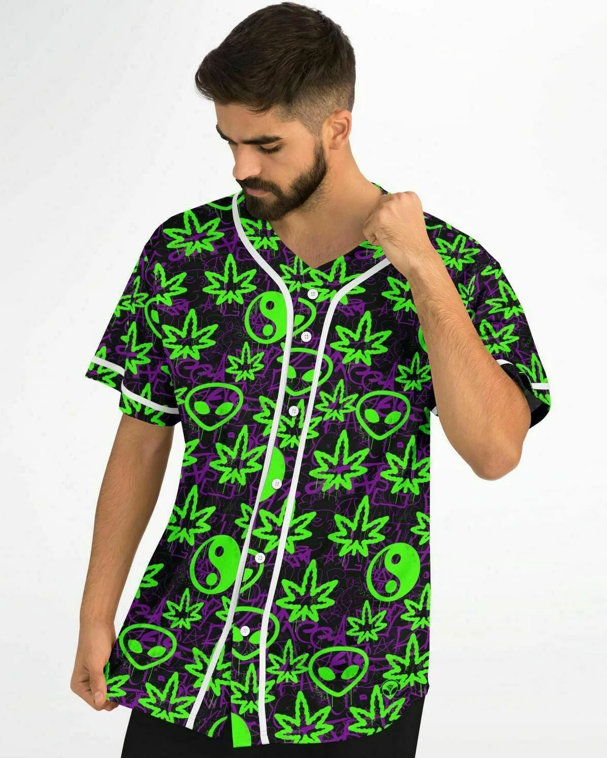 Ganja Graffiti Baseball Jersey