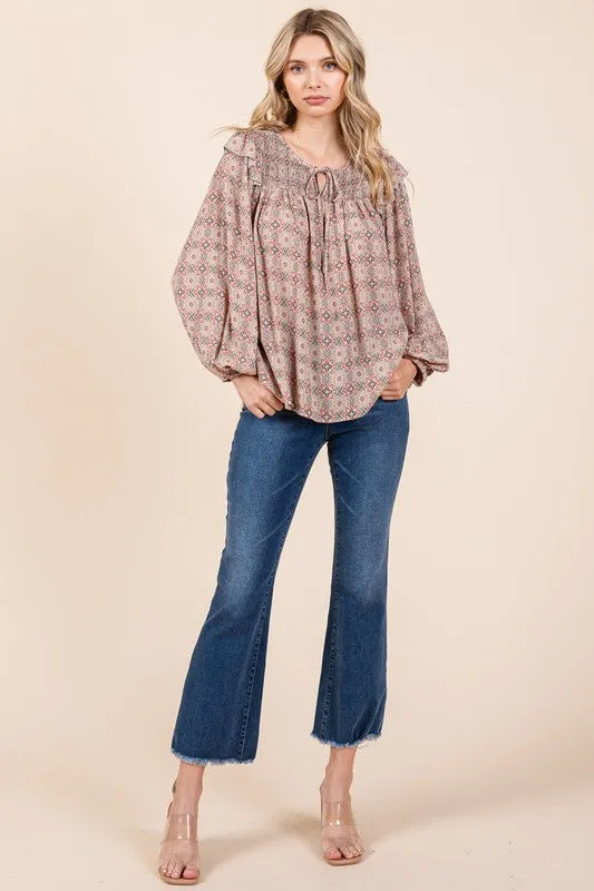 GEE101 - LONG SLEEVE BLOUSE