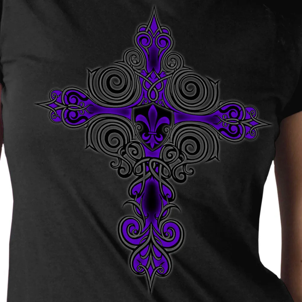 Hot Leathers Ladies Fleur De Lis T-Shirt GLR1522