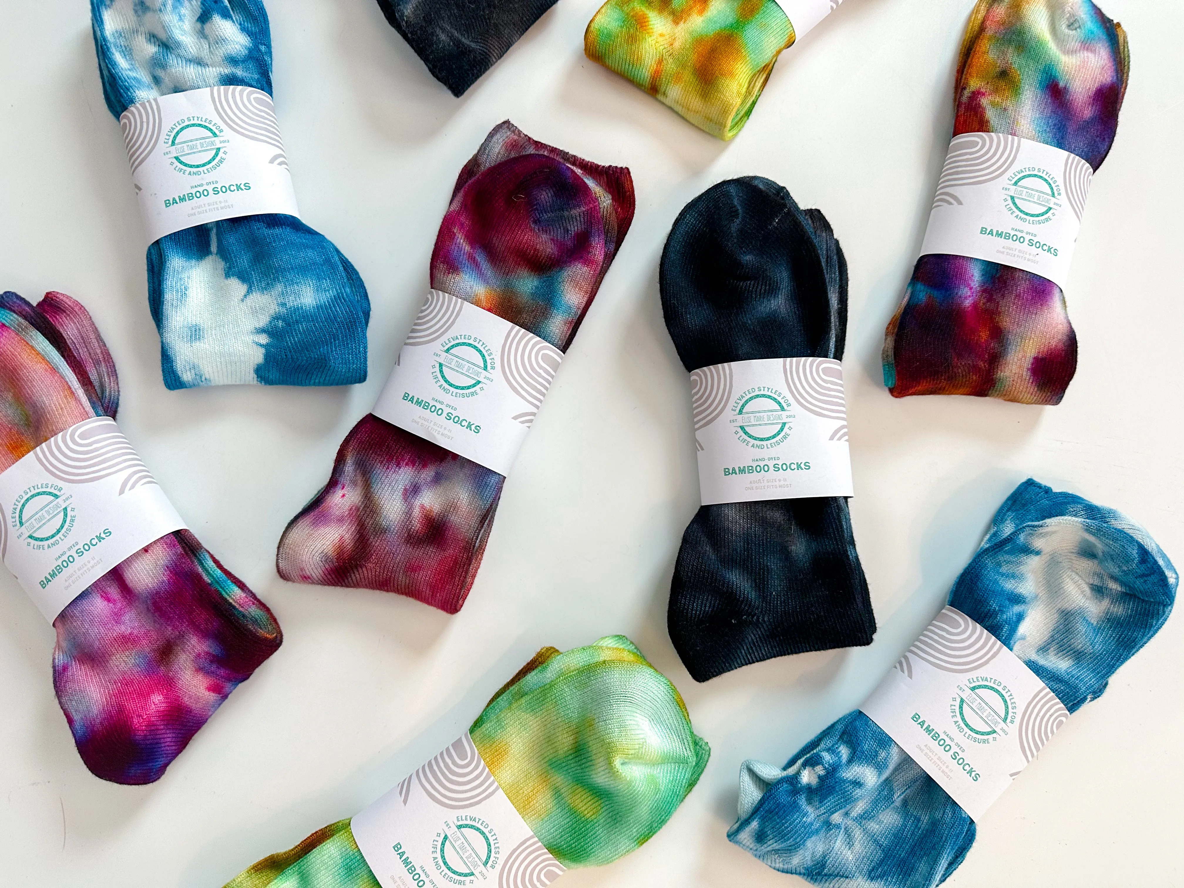 Ice Dyed Bamboo Socks