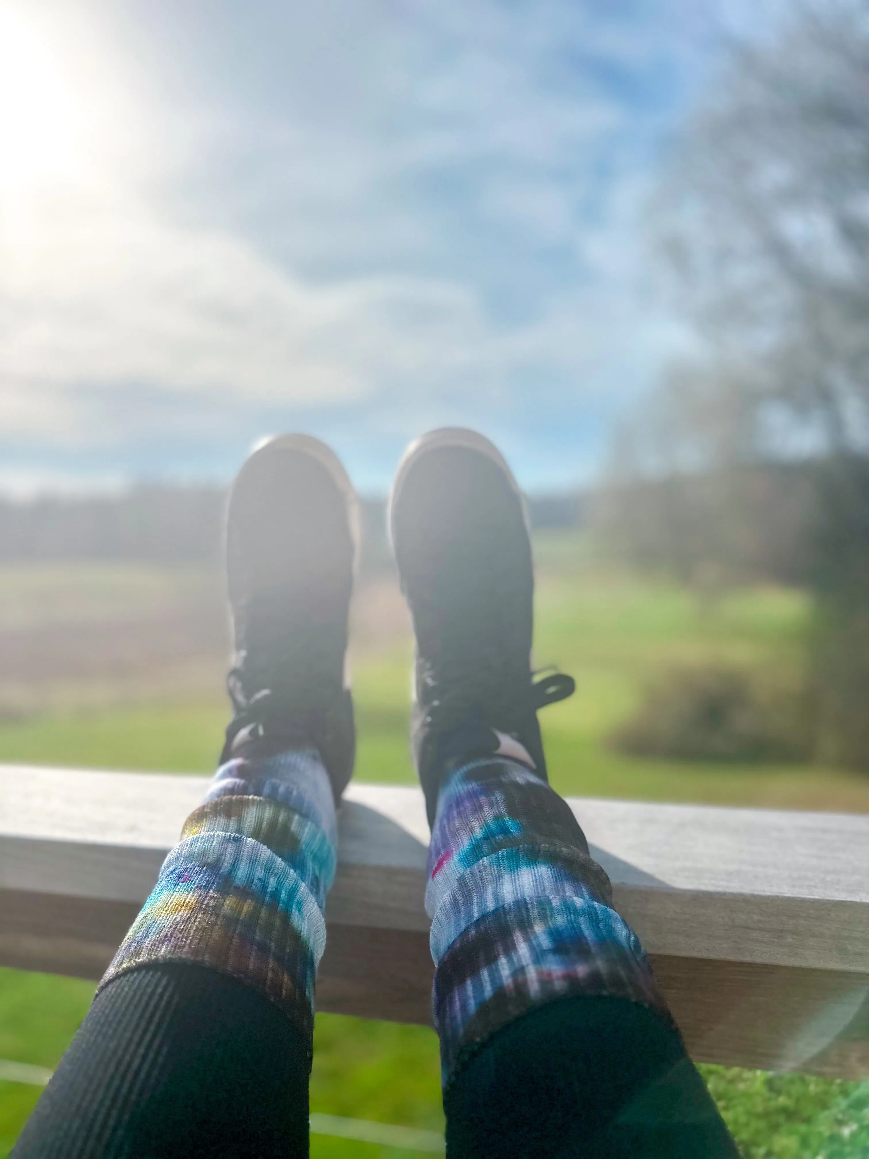 Ice Dyed Bamboo Socks