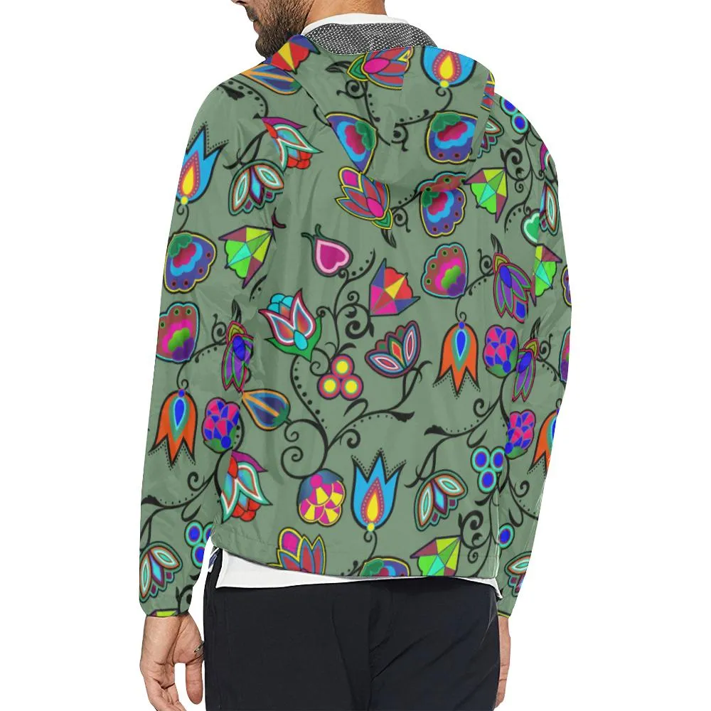 Indigenous Paisley - Dark Sea Unisex Windbreaker