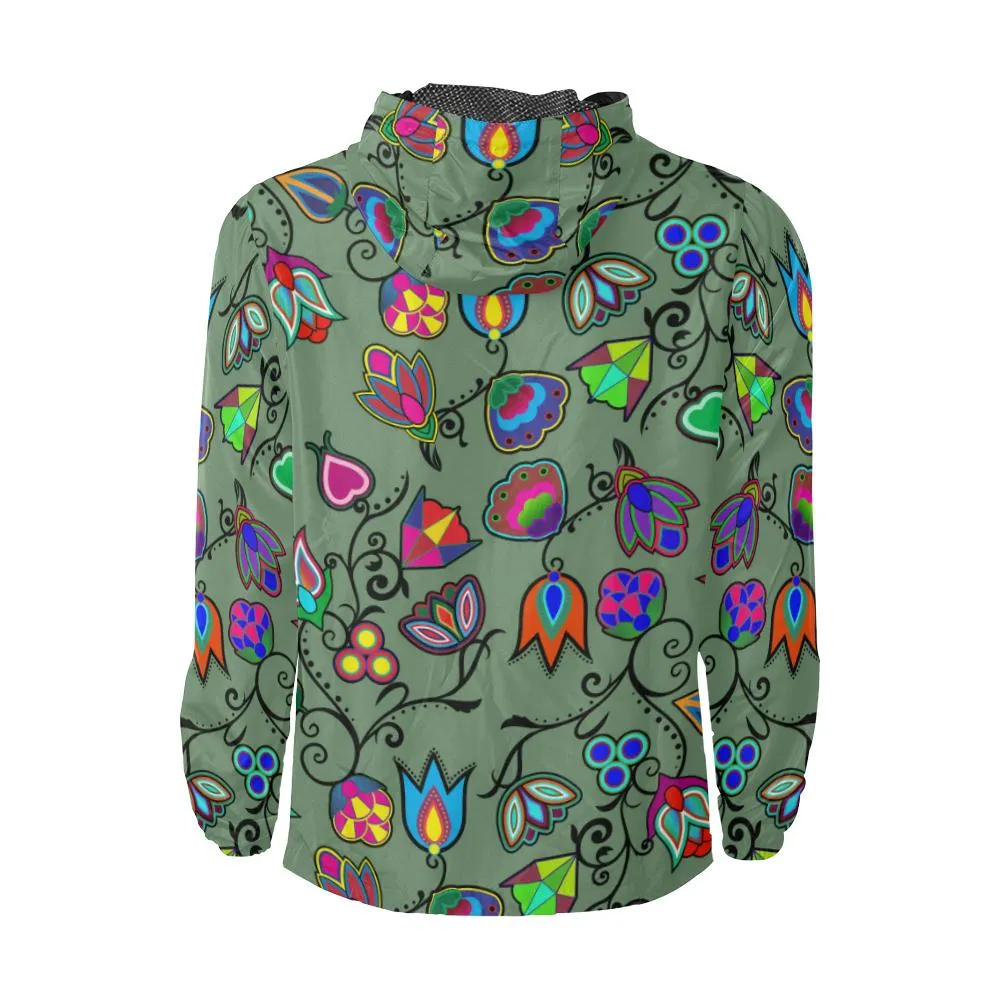 Indigenous Paisley - Dark Sea Unisex Windbreaker