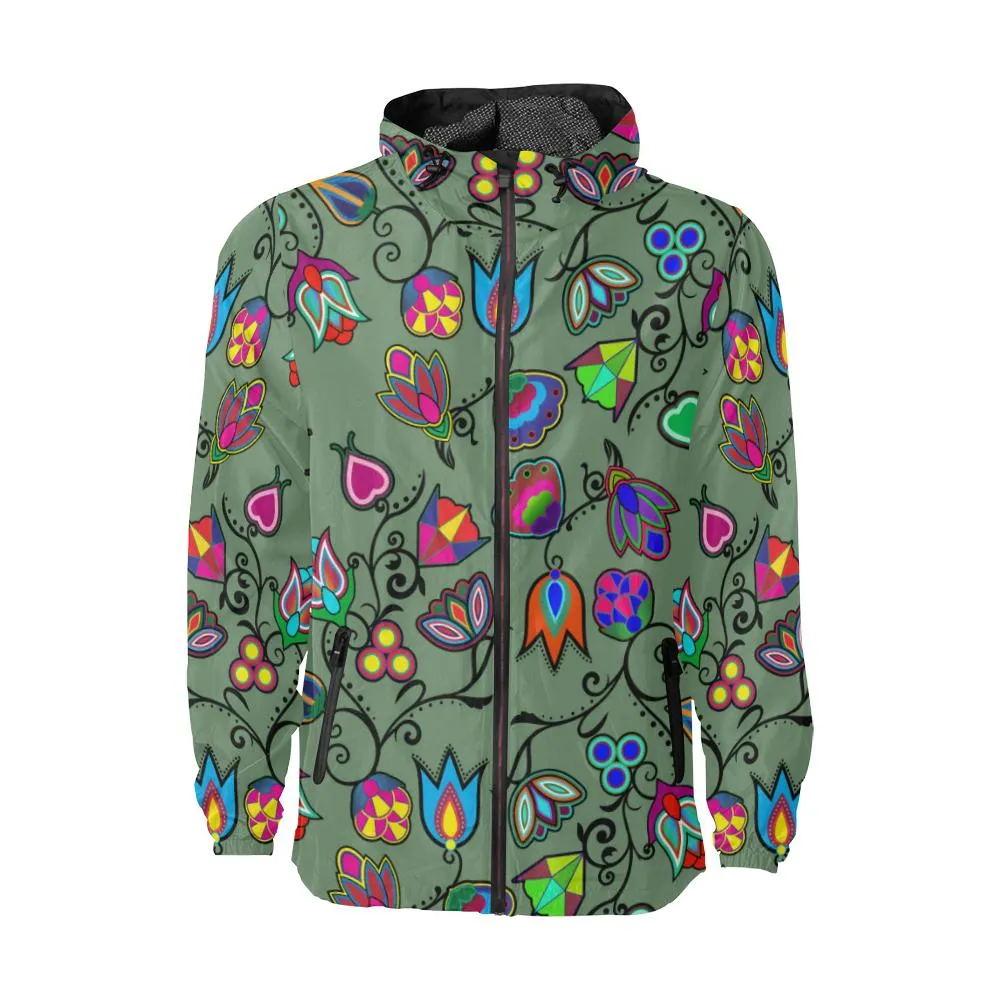 Indigenous Paisley - Dark Sea Unisex Windbreaker