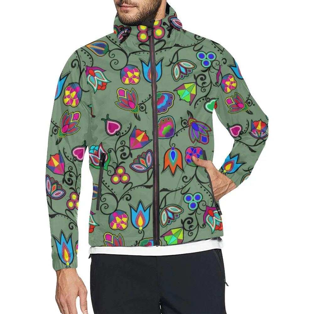 Indigenous Paisley - Dark Sea Unisex Windbreaker