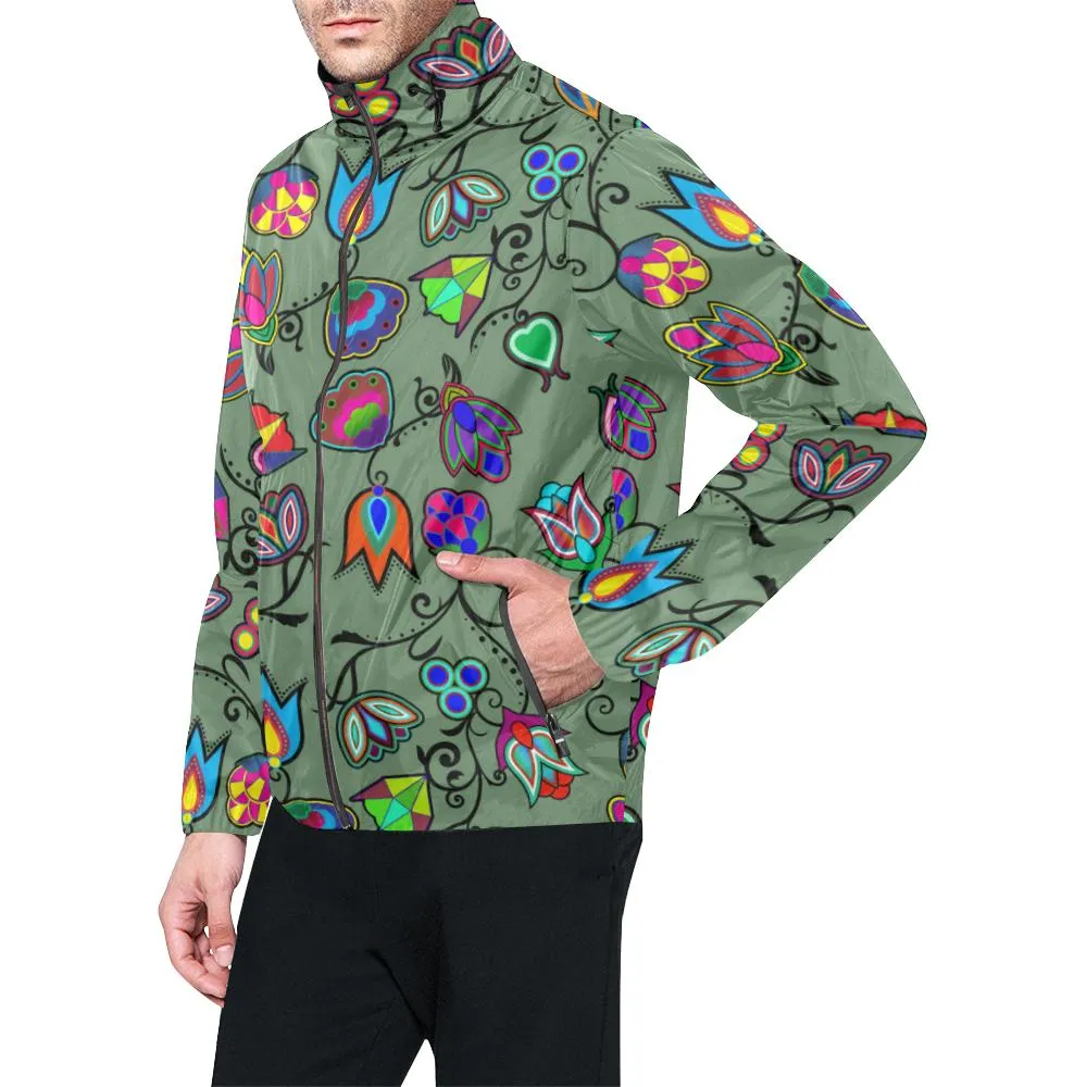 Indigenous Paisley - Dark Sea Unisex Windbreaker