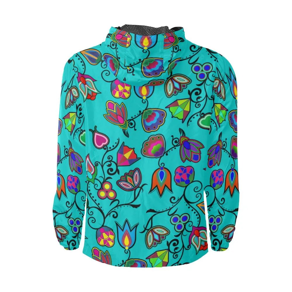 Indigenous Paisley - Sky Unisex Windbreaker