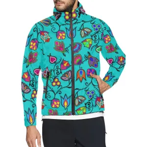 Indigenous Paisley - Sky Unisex Windbreaker