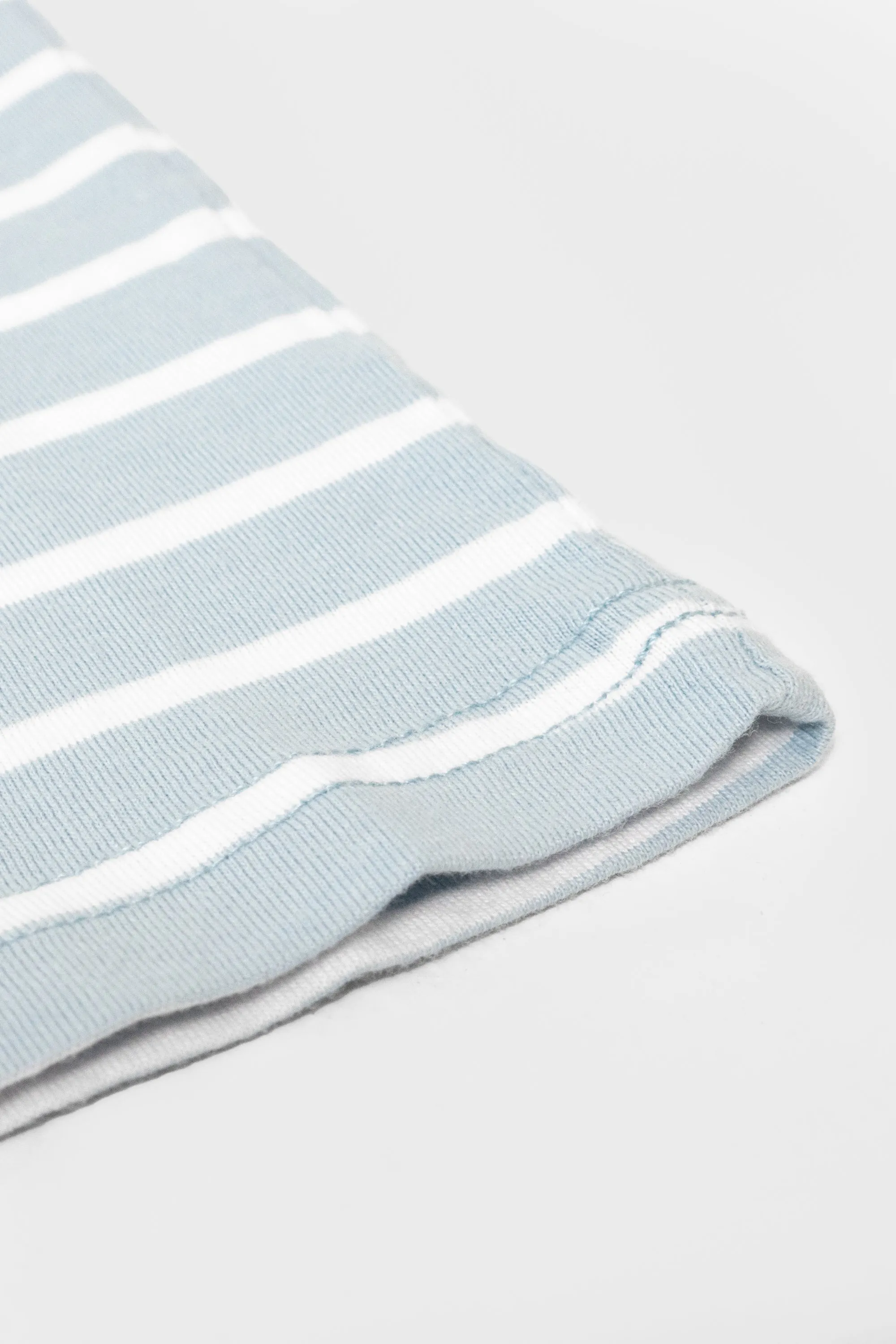 Jnr Louis Stripe T Shirt Pale Blue