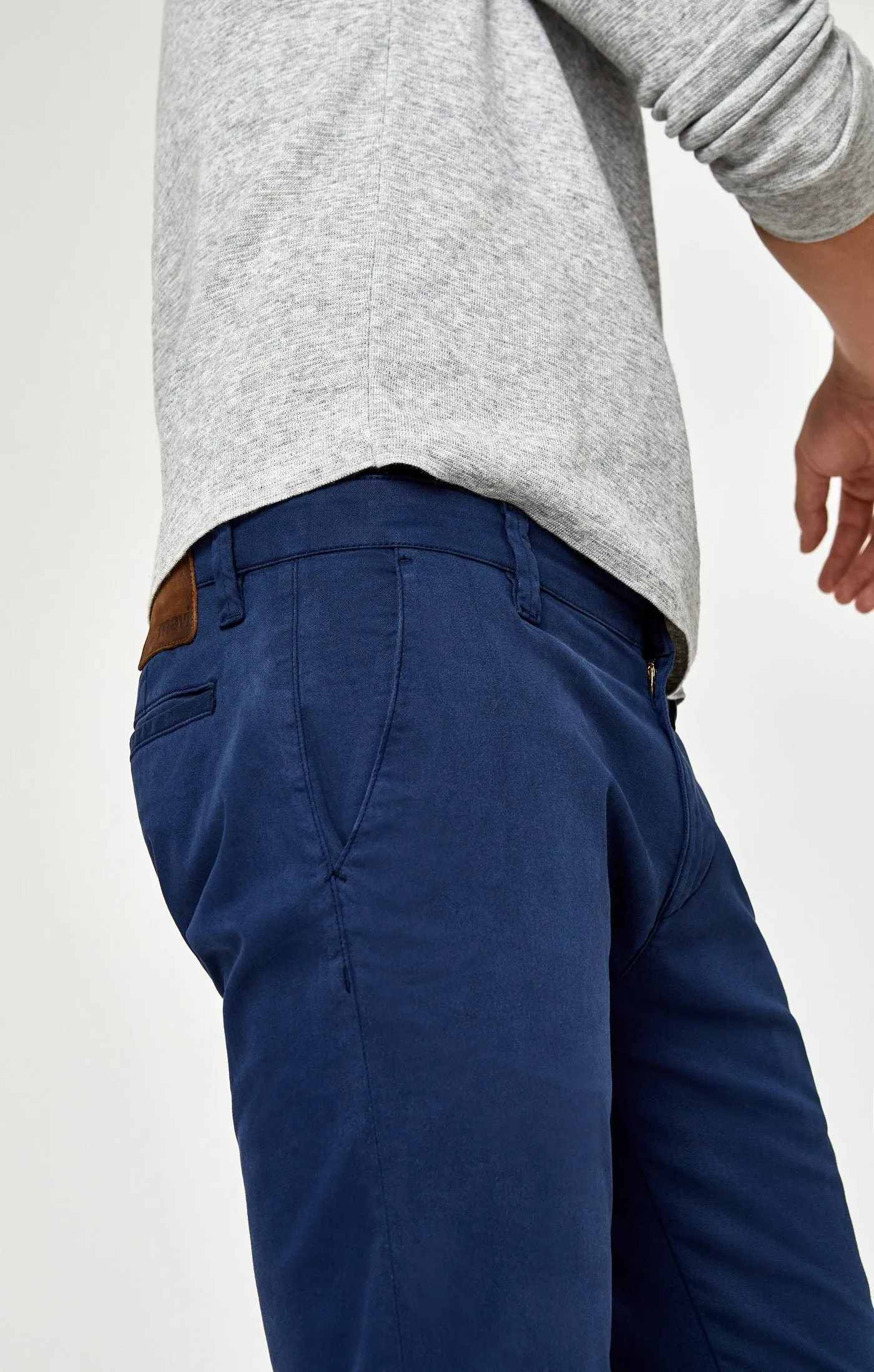 JOHNNY SLIM CHINO IN MARINE BLUE TWILL