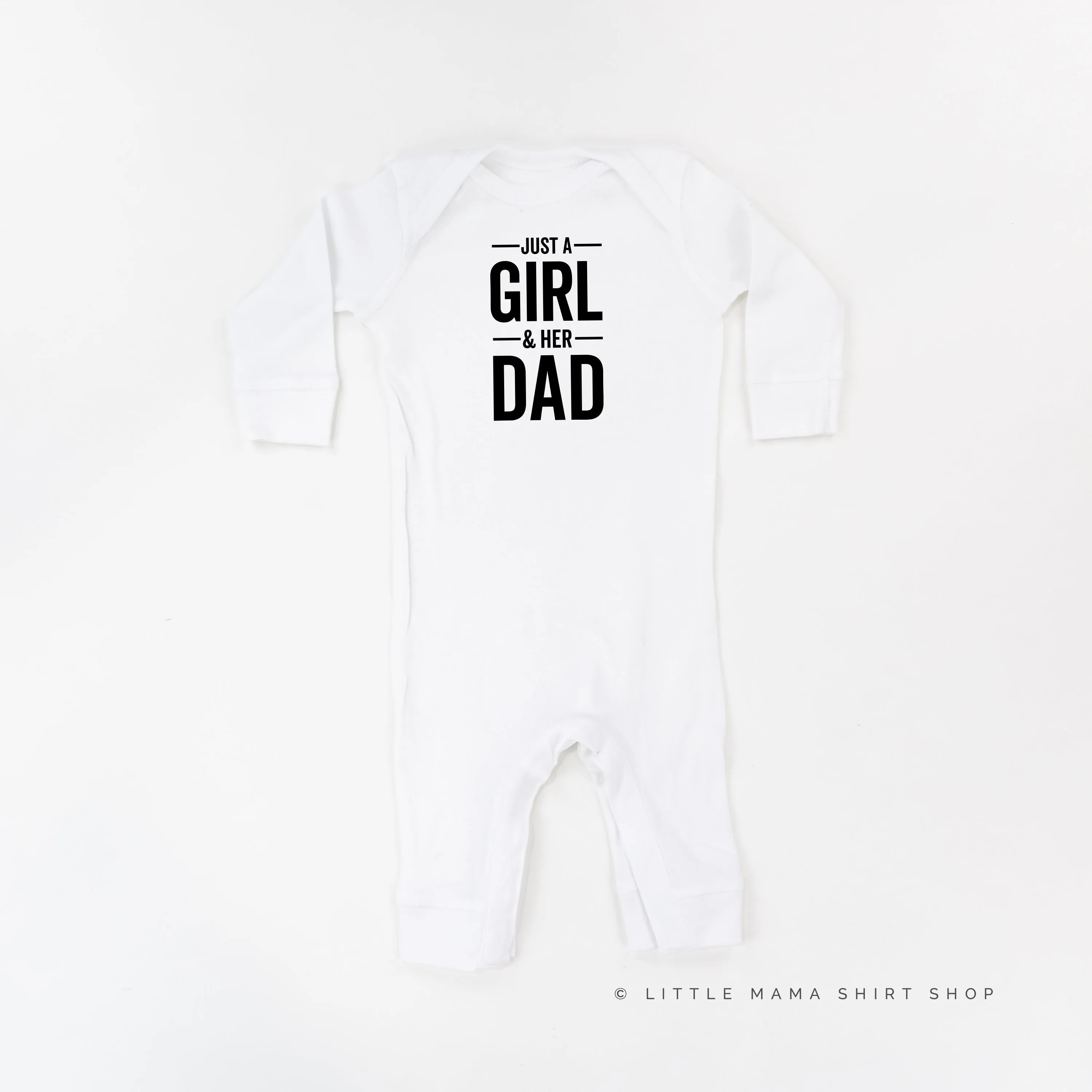 Just a Girl and Her Dad - One Piece Baby Sleeper