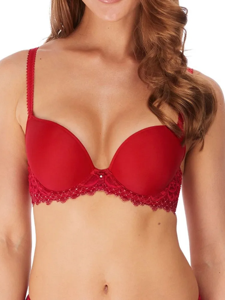 Lace Essentiel Contour Bra - Chilli