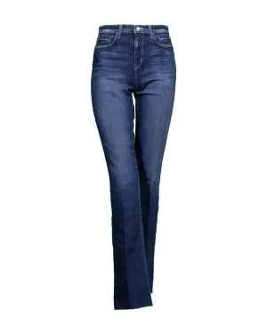 L'Agence Ruth Straight Leg Raw Hem Jeans