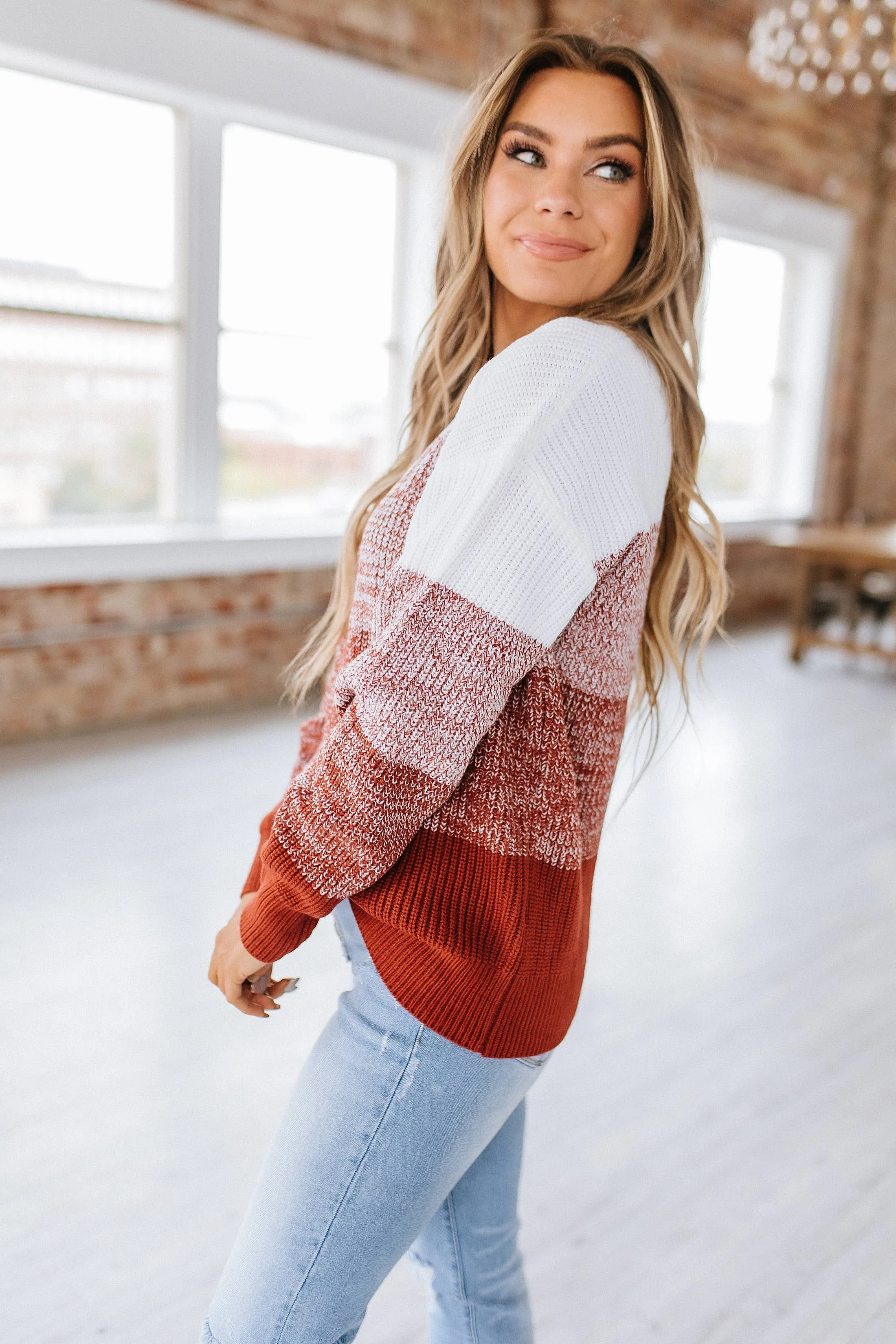 Leona Color Block Sweater