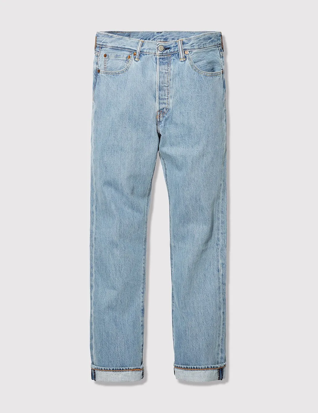 Levis 501 Straight Fit Jeans - Light Broken In