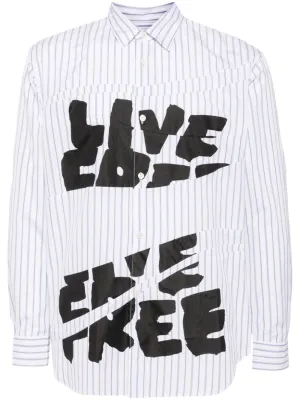 Live Free Striped Shirt