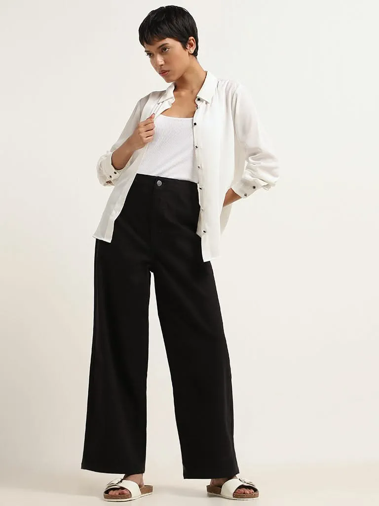 LOV Black Straight - Fit Mid - Rise Jeans