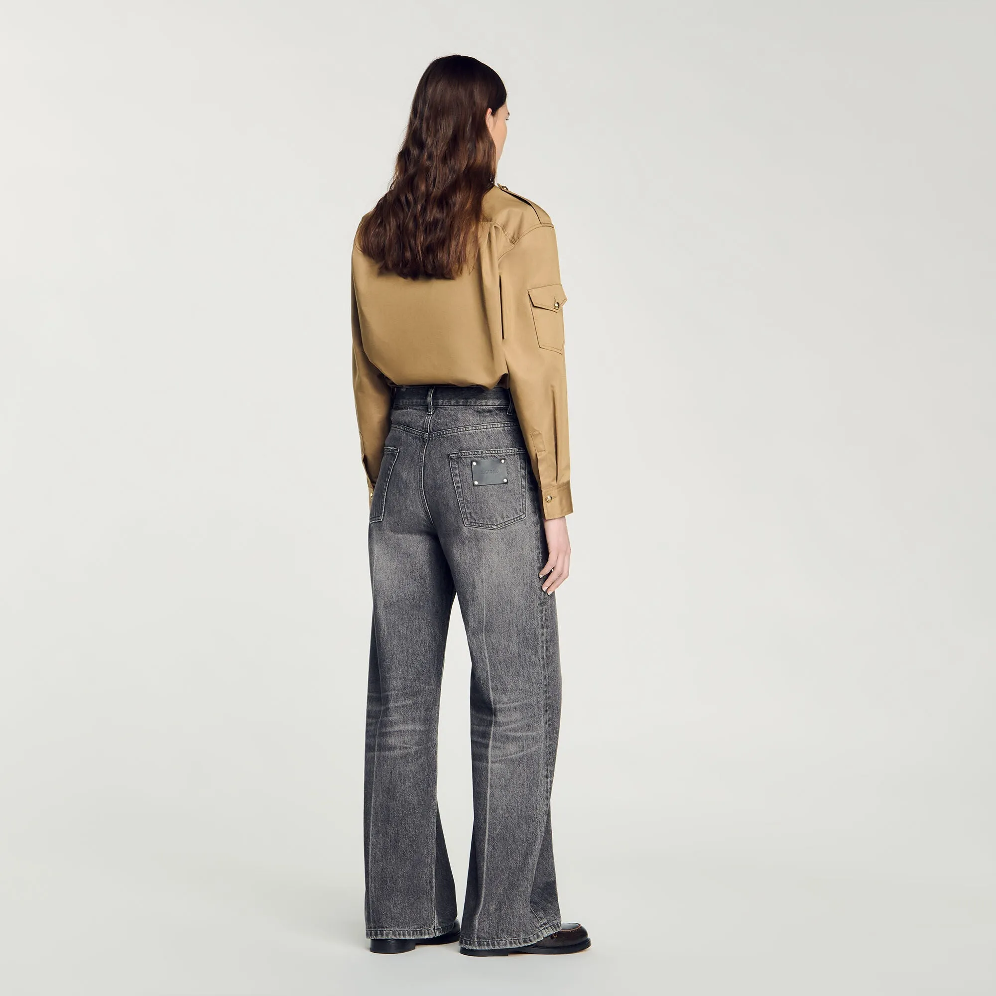 Low-Waisted Straight-Leg Jeans