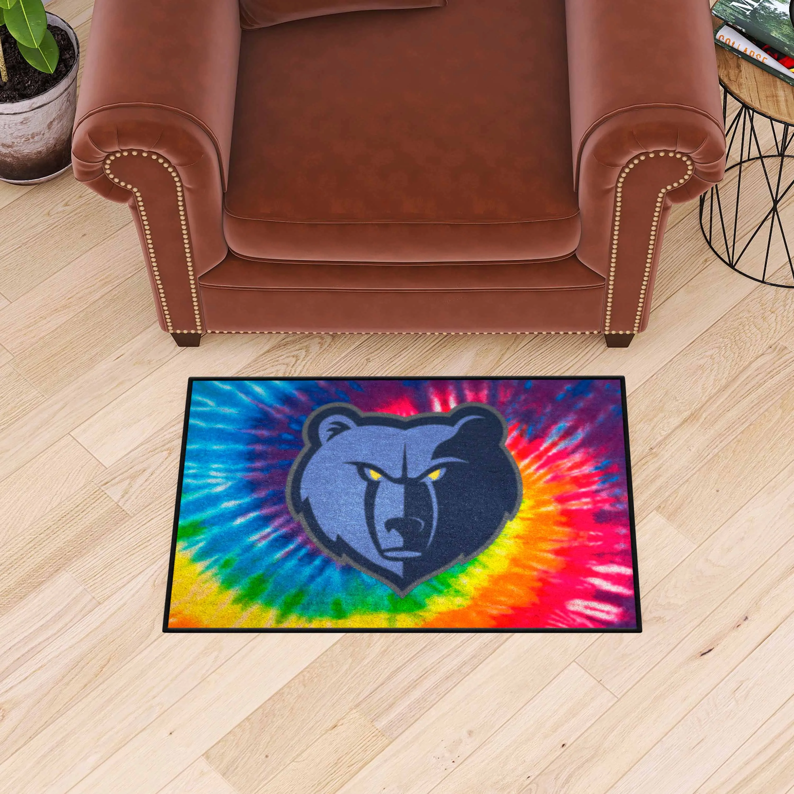 Memphis Grizzlies Tie Dye Starter Mat Accent Rug - 19in. x 30in.