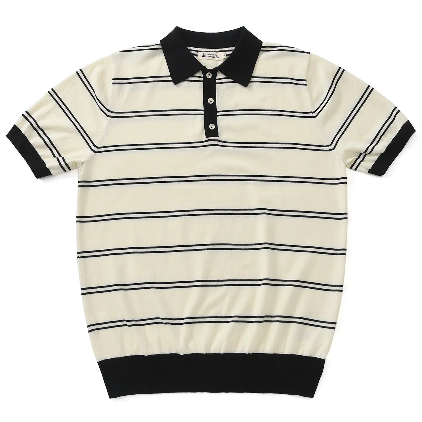 Men's Striped Polo Shirt Short Sleeves