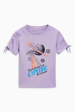 Next Explore Lilac Younger Girls T-Shirt