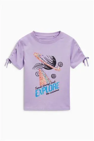 Next Explore Lilac Younger Girls T-Shirt