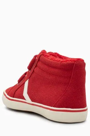 Next Younger Boys Red High Top Skate Chukka Boots