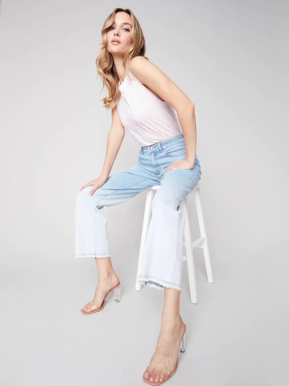 OMBRE WIDE LEG JEANS