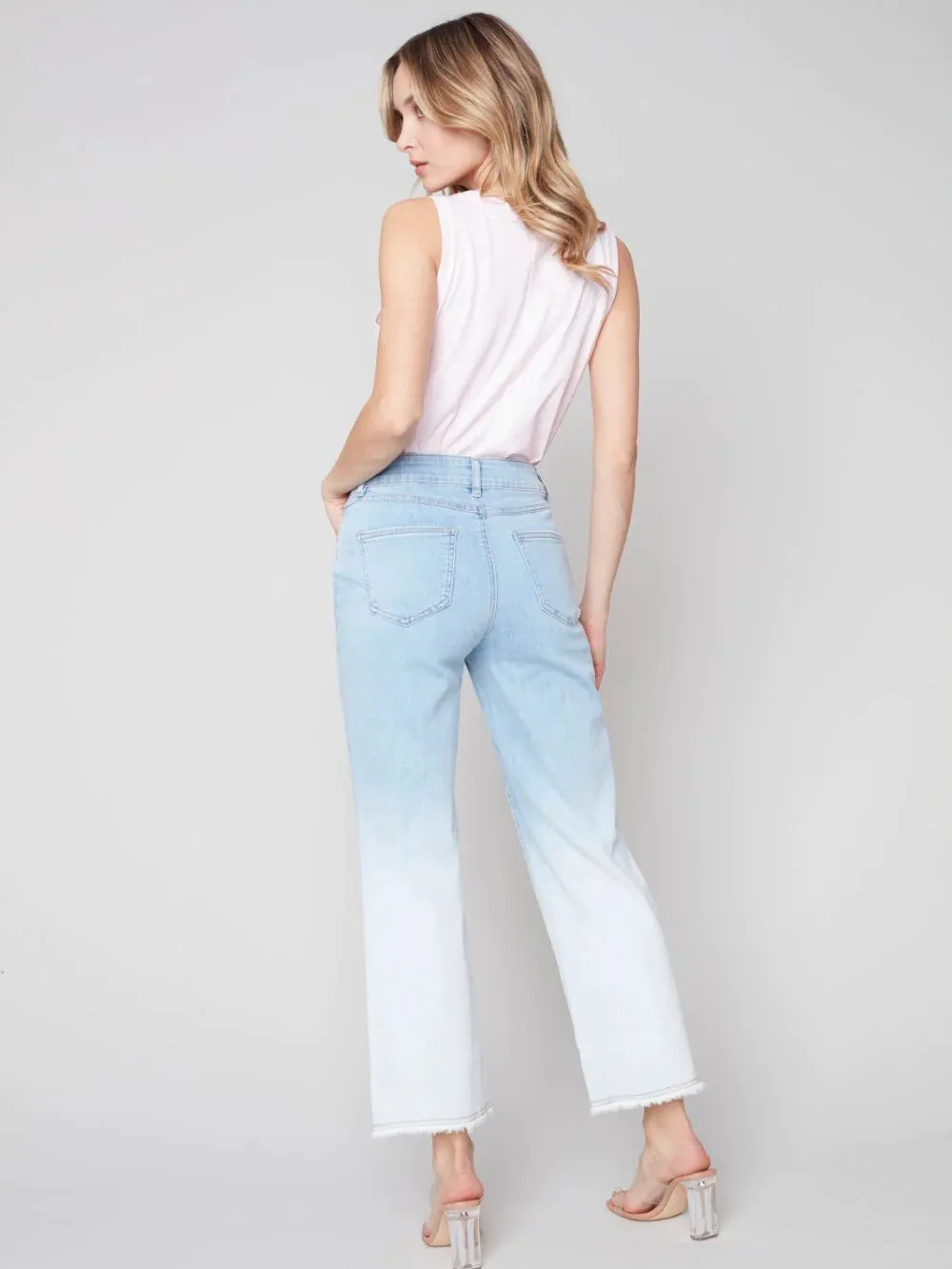 OMBRE WIDE LEG JEANS