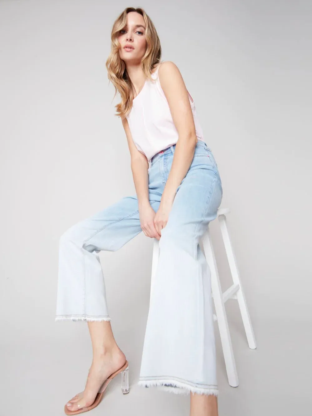 OMBRE WIDE LEG JEANS