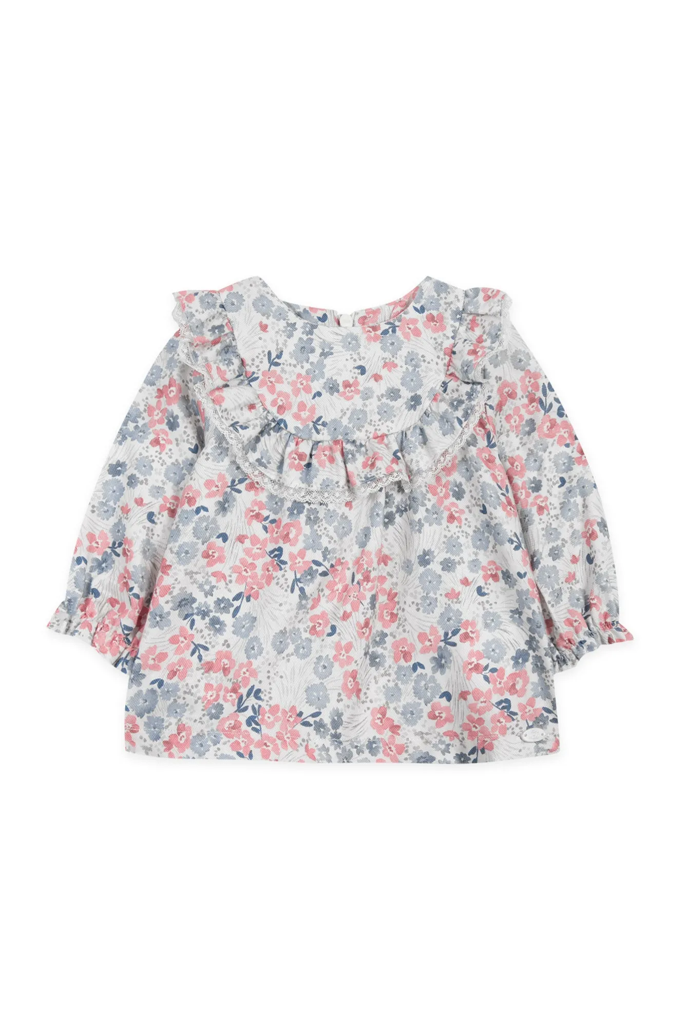 Raspberry Floral Baby Top