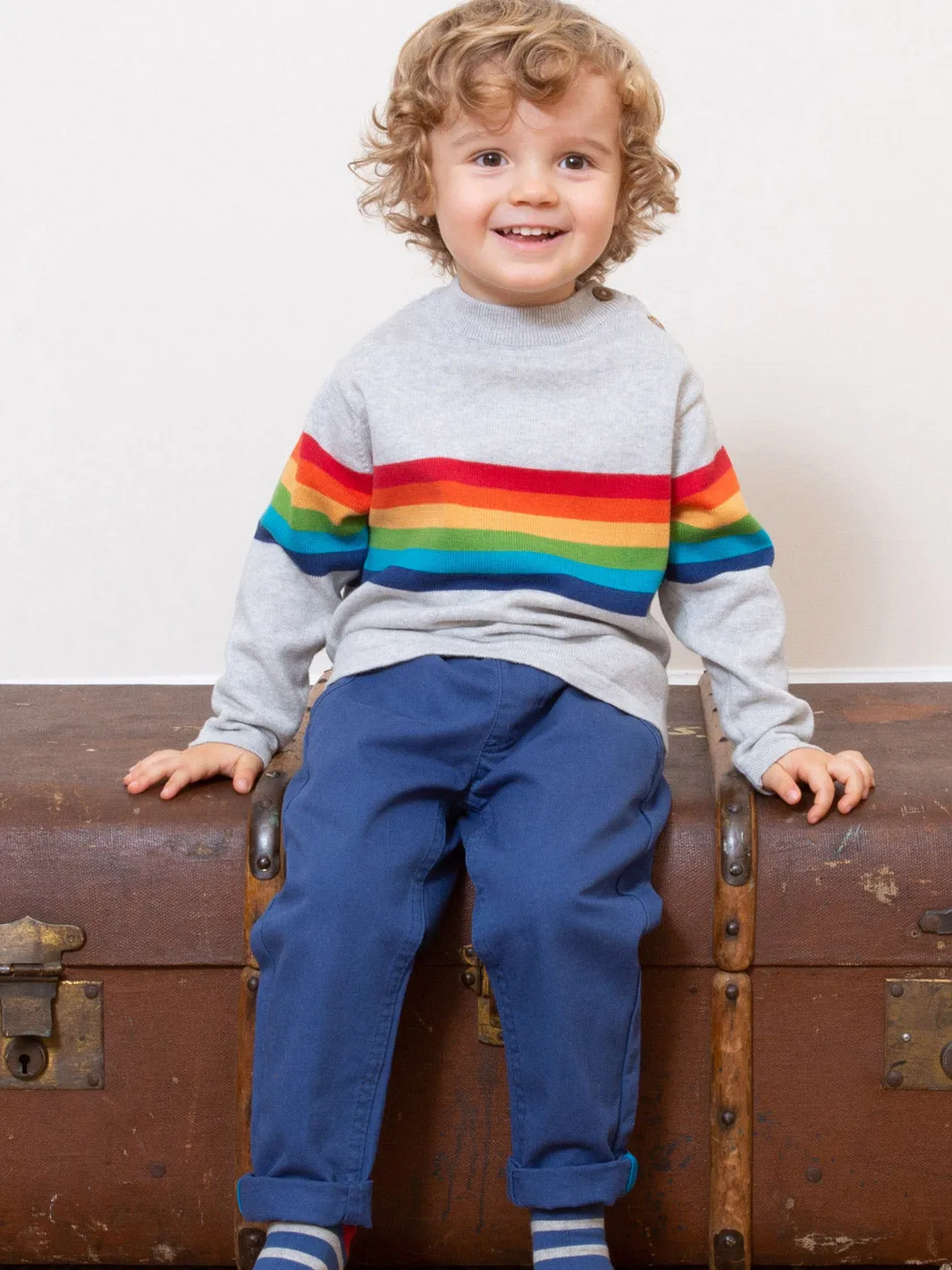 Retro rainbow jumper