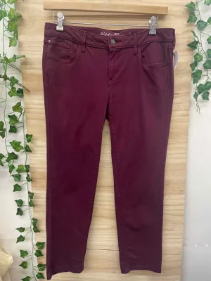 Size 12P Eddie Bauer Maroon Women's Pants