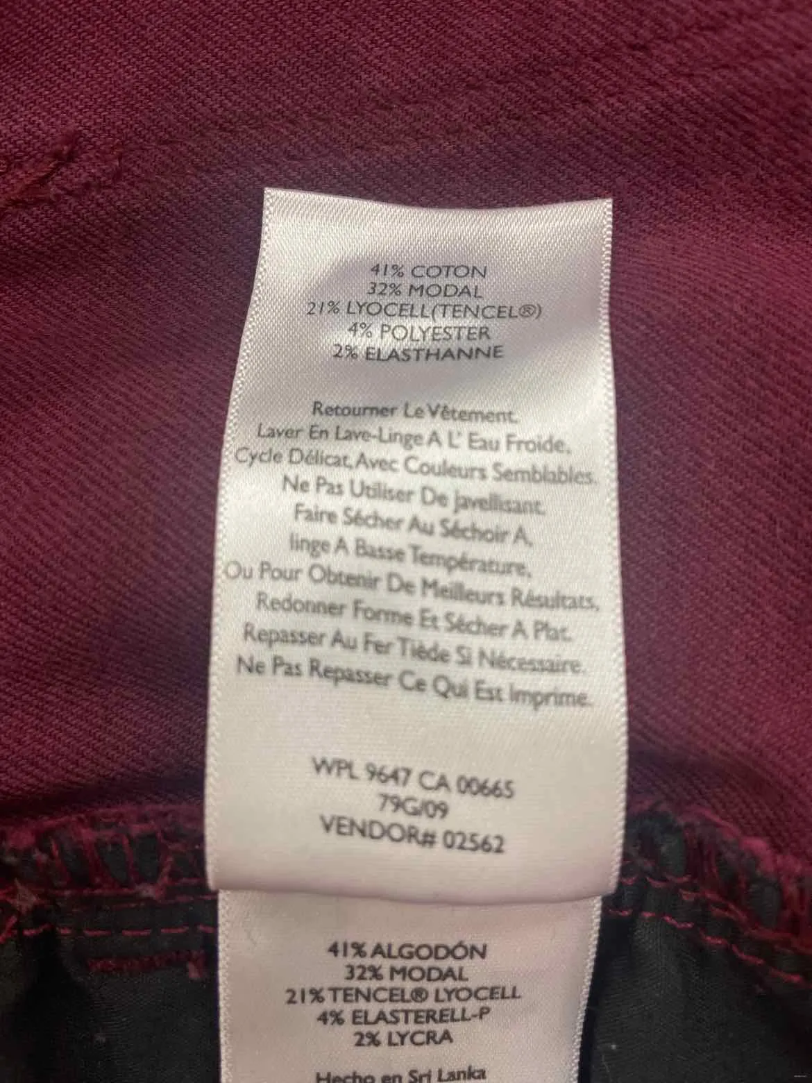 Size 12P Eddie Bauer Maroon Women's Pants