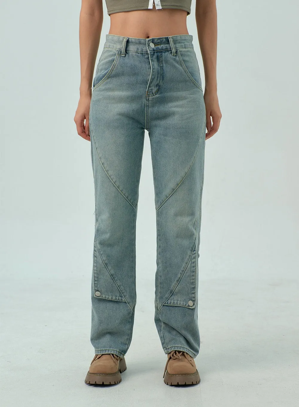 Straight Leg Jeans CY330